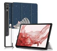 For Samsung Galaxy Tab S10 Lite / S10 FE / S9 FE 3folt Wake Up Case Cat
