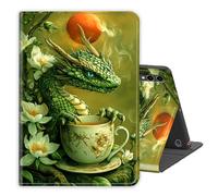 for Samsung Galaxy Tab S10 Plus/ S9 FE +/ S9 Plus 5G Tablet 12.4'' Case PU Leather Folio Multi-Angle Stand Cover w/Auto Wake/Sleep,Streaming & Typing for Samsung Tab CaseDragon Tea