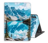 for Samsung Galaxy Tab S10 Plus/ S9 FE +/ S9 Plus 5G Tablet 12.4''Case PU Leather Folio Multi-Angle Stand Cover w/Auto Wake/Sleep,Streaming & Typing for Samsung Tab Case Snowy Mountain