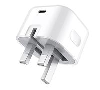 For Samsung Galaxy Tab S11 / S11 Ultra/Tab A11 Charger, USB C Fast Charger Plug 20W Foldable Type C PD Wall Charging Adapter UK 3 Pin Mains Phone charger (White)