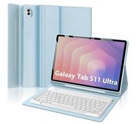 for Samsung Galaxy Tab S11 Ultra Keyboard Case 14.6 inch 2025, Magnetically Detachable Wireless Bluetooth Keyboard, Multi-Angle Stand, PU Leather Folio Cover with S Pen Holder for Galaxy Tab S11 Ultra