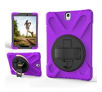 for Samsung Galaxy Tab S3 9.7 Inch T820 Case,Three-in-one Shatter-Resistant Shell, Drop-Proof, Dust-Proof, Shock-Proof,360 Degree Rotating Multi-Function Grip Bracket