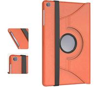 for Samsung Galaxy Tab S6 Lite (2020/2021/2022) Model No. P620 P625 P610 P615 P613 P619 360 Rotate Case Leather Stand Cover (Orange)
