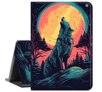 for Samsung Galaxy Tab S6 Lite Case 2022/2020 Release,Slim Lightweight Smart Shell Stand Cover with Auto Wake/Sleep for Samsung Tab S6 Lite 10.4 inch,Moonlight Wolf Howl