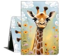 for Samsung Galaxy Tab S7 FE 2021,S7 Plus 2020,S8 Plus 2022 12.4 Inch Tablet Case,Slim Lightweight PU Leather Cover with Auto Wake/Sleep,Cute Giraffe