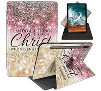 for Samsung Galaxy Tab S8 Case/Galaxy Tab S7 Tablet Case,360 Degree Rotating Swivel Stand Smart Cover for Galaxy Tab S8 2022/Tab S7 2020 SM-X700/X706/T870/T875/T878-I can do All Things Through Christ