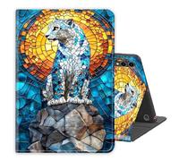 for Samsung Galaxy Tab S9 Plus/S10 Plus/S9 FE+ 12.4inch Case PU Leather Folio Multi-Angle Stand Cover w/Auto Wake/Sleep,Streaming & Typing for Samsung Tab Case,Snow Leopard Sunset