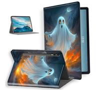 for Samsung Galaxy Tab S9 Ultra 14.6" Tablet 2023 Case-PU Leather Folio Cover with Auto Sleep/Wake,Stand-Style Shockproof Protective Case for Galaxy Tab S9 Ultra,White Ghost