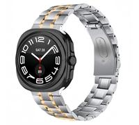 For Samsung Galaxy Watch 8/8 Classic Five Bead Stainless Steel Bracelet Silver/Rose Gold