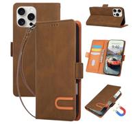 for Samsung Galaxy Z F0LD 5 Case, Flip Wallet Leather Phone Case with [3 Card Slots] [Kickstand] Magnetic Protective Shockproof Cover Phone Case - Brown