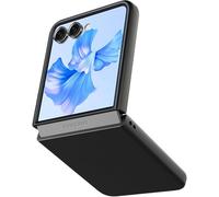 for Samsung Galaxy Z Flip 7 Case Built-in Screen Protector, Z Flip 7 5G Heavy Duty Rugged Full Shockproof Hinge Protective Hard PC Stylish Texture Phone Cover for Samsung Z Flip 7 2025 (Black)