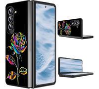 for Samsung Galaxy Z Fold 7 Case 2025 Slim Lightweight Hard PC Shook Proof Protective Phone Case Cover for Samsung Galaxy Z Fold 7 5G 8 inch - Colorful Rose Flower