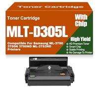 For Samsung ML-3750 3750N 3750ND ML-3753ND Toner Cartridges High Yield MLT-D305L MLT-D305S Toner High Capacity for Samsung ML-3750 3750N 3750ND ML-3753ND Printers,MLT D305S-1PC