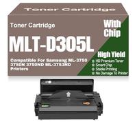 For Samsung MLT-D305L MLT-D305S Toner Cartridges High Yield for Samsung ML-3750 3750N 3750ND ML-3753ND Printers High Capacity Toner 15000 Pages,MLT D305S-1PC