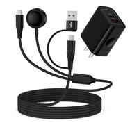 for Samsung Watch Charger Fast Charging Compatible Galaxy Watch 8/8 Classic/7/Ultra/6/5 Pro/5/4,2 in 2 USB C/A Samsung Phone Charger 6ft with 20W Dual Charging Block for Galaxy A17/A36/A56/S25 Ultra