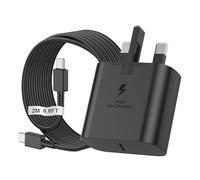 For Samung Super Fast Charger，for Samsung 25W USB C Fast Charging Plug and 2M Cable USB C to C for Samsung Galaxy S24 S23 Ultra S22 S21 S20 A33 A53 A54 A14 A13 Z Flip/Fold4，Type C UK Wall Charger Plug