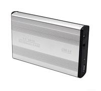 for sata to USB 3.0 Hard Drive Enclosure for 2.5 Inch SSD HDD - Aluminum Alloy External Reader Case with Tool-Free Design(Silver-EU)