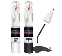 For SCANIA NOTTE MAGICA 9 + Clear Coat Touch Up Paint Lacquer Fix Kit