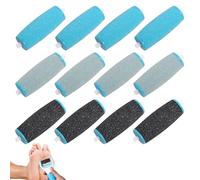 for Scholl Pedi Replacement Rollers,12PCS 3 Types of Roughness Foot File Refill Rollers for Electric Foot File,Compatible with Scholl Velvet Smooth