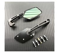 For Scooter E-Bike Black Carbon Blue Motorcycle Rearview Mirror Rotatable HD Vision Side Mirrors M8 M10 Handlebar End Mirror(6)