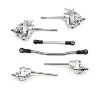 For SCX10 90046 90047 Front And Rear Door Axle 313mm Wheel Base Metal Reverse Transmission Steering Components For Climbing Frame RC Spare Parts