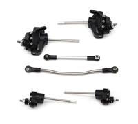 For SCX10 90046 90047 Front And Rear Door Axle 313mm Wheel Base Metal Reverse Transmission Steering Components For Climbing Frame RC Spare Parts