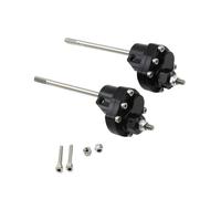 For SCX10 90046 90047 Front And Rear Door Axle 313mm Wheel Base Metal Reverse Transmission Steering Components For Climbing Frame RC Spare Parts