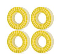 For SCX10 For Capra 1/10 Foam Inserts High Density Silicone Rubber Waterproof RC Crawler Car Upgrade Accessories Models Upgrades Parts(Yellow,4pcs)