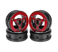For Scx10 For Capra For Trx4 For Tgh For Dlux For Gspeed V4 For Ugrc Chassis 1/10 Rc Car 1.9 Inch Carbon Fiber Wheels Rim Upgrade Parts Component