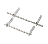 For SCX10 II For TRX4 Sport Power For Wagon For Cliffhanger For LCG For Chassis Body DIY 1/10 RC Crawler Front Rear Modular Bumper Bull Bars RC Accessories(Silver,Set)