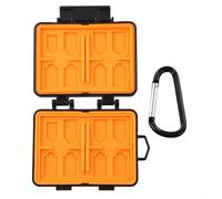 for sd Card Holder 24 Slots Waterproof Memory Card Case - Anti-Shock Hard Shell Organizer for TF for nano SIM Cards for dji for insta360 Accessories