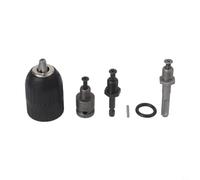 for SDS Plus Adapter Set 5-in-1 Keyless Drill Chuck 2-13mm with Hex Shank for Hammer Drills and Rotary Tools