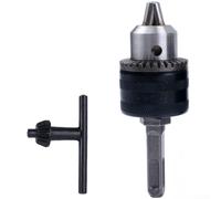 For Sds-plus Drill Chuck Adapter, 13Mm Heavy Duty Keyed Conversion Tool With Square Round Shank For Rotary Hammer, Metal Self Locking Design Compatible With For Bosch(A)