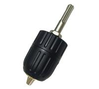 for SDS Plus to 1/2-20 UNF Keyless Drill Chuck Adapter, 3-Jaw 2-13mm Clamping Range with Patented Locking for 1050W+ Rotary Hammers, HSS Construction