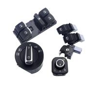 For Seat For Alhambra 2011 2012 2013 2014 2015 Chrome Headlight Switch Power Window Master Switch 5ND941431B 5ND959857 Glass Lifter Switch(Type B)