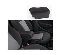 For Seat For Arona Car Armrest Box Internal Modification USB Charging Ashtray Car Accessories(A2-black red 3usb)