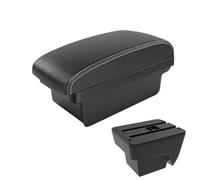 For SEAT For ARONA Car Armrest Modification Multifunctional Double-layer Storage Box With USB Charging Easy To Install PYPFQUMQGR(A3 Black white NOUSB)