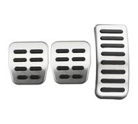 For Seat For Ibiza 6k 6L 6J For Cordoba For Leon For Toledo 1M 1995-2004 Car Pedals Stainless Steel Gas Brake Dead Rest Pedal Covers Clutch Brake Pedal(MT Without Rest)