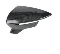 For Seat For Ibiza For Mk5 V 6F KJ1 2017-2023 For Leon For Lion For Mk3 2012-2020 Rear View Mirror Cover Cap Rearview Mirror Cap(Carbon fiber Left)