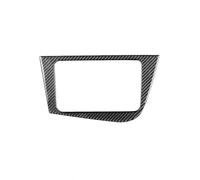 For Seat For Leon 2005-2012 Carbon Fiber Car Central Radio Navigation AC CD Control Panel Frame Trim Center Console Control Panel Trim(LHD B)