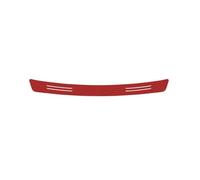 For SEAT For LEON 2011 2013 2015-2020 1PCS Trunk Rear Guard Bumper Protector Carbon Fiber Sticker(Red,90CM x 11CM)