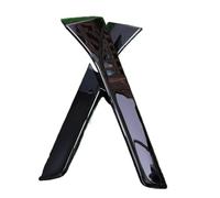 For Seat For Leon 5F For FR For Mk3 For MK3.5 Roof Wing Side Rear Vertical 2Pcs Car Window Trim Lip Spoiler Rear Window Canard Canards(Gloss Black)
