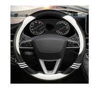 For Seat For Leon For 5F For Mk3 2013-2022 For Ibiza For 6J 2022 For Tarraco Car Steering Wheel Cover Automotive Wheel Cover(O WHITE)