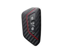 For Seat For Leon For Cupra For Formentor For VW For Golf 8 GTI ID4 For Skoda For Octavia A8 Mk8 Carbon Fiber Silicone Car Key Case Cover Auto Parts(Black)