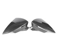 For Seat For Leon For Lion For 5F III For Ibiza For 6F Car Rear View Door Wing Side Mirror Cover Caps Shell Case Rearview Mirror Cap(Carbon pattern)