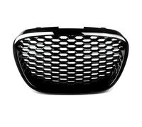 For Seat For Leon MK2 1P 2006 2007 2008 2009 Car Front Bumper Center Grille Honeycomb Mesh Hood Car Accessories(Glossy Black)