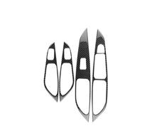 For Seat For Leon MK3 2013 2014 2015 2016 2017 2018 2019 2020 LHD RHD Car Window Lift Panel Sticker Interior Universal Interior Accessories(LHD-Black)