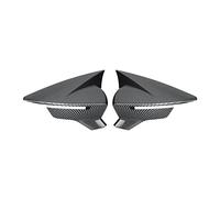 For SEAT For Leon MK3 5F ST FR Cupra 2013-2019 For Ibiza Mk5 For Arona KJ7 2017-2020 2pcs Car Side Door Rear View Mirror Cover Cap(Carbon Texture)