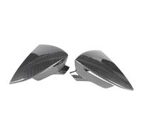 For SEAT For Leon MK3 5F ST FR For Cupra For Ibiza Mk5 For Arona KJ7 2017-2020 2pcs Car Side Door Rear View Mirror Cover Cap Add On Auto Parts(Carbon pattern)
