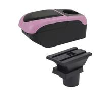 For Seat For Mii Car Armrest Console Storage Box Cup Holder Accessories PYPFQUMQGR(S1 black-pink 6USB)